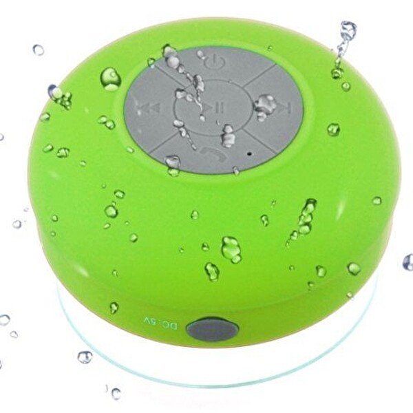 Aek Tech Su Geçirmez Mini Bluetooth Duş Hoparlörü Yeşil