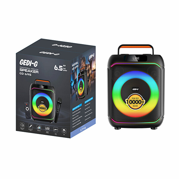Başkenttekno GD-695 Dijital LED Göstergeli Mikrofonlu RGB TWS 6.5