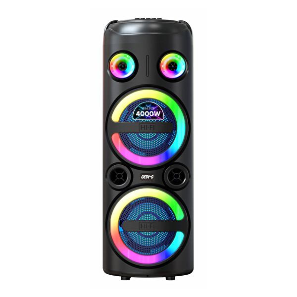 Başkenttekno GD-2851 Dijital LED Göstergeli FM Radyolu Mikrofonlu RGB TWS Çift 8