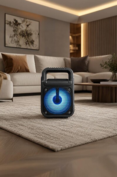 Torima GTS-1362 RGB Işıklı Kablosuz Bluetooth Hoparlör Siyah