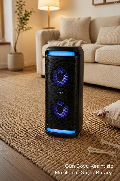 Torima GTS-2088 RGB Işıklı Kablosuz Siyah Speaker Bluetooth Hoparlör