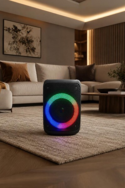 Torima KTS-1238 RGB Işıklı Kablosuz Siyah Speaker Bluetooth Hoparlör