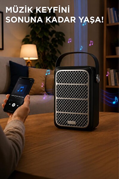 Torima K12 Bluetooth Hoparlör Kablosuz Taşınabilir Speaker Siyah