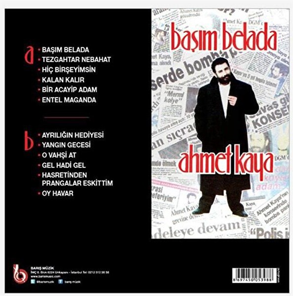 Ahmet Kaya - Başım Belada Plak