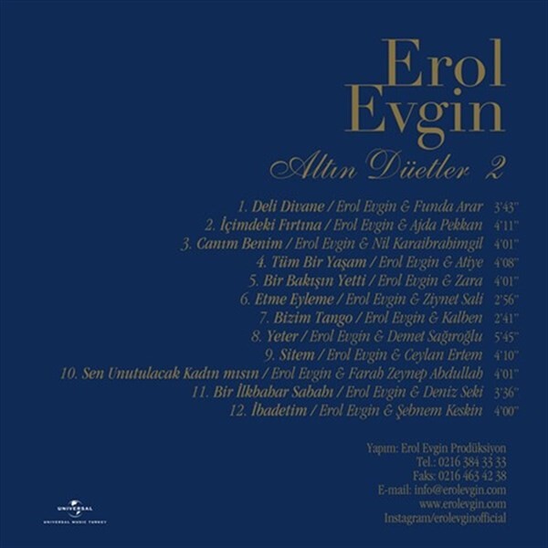 Erol Evgin - Altın Düetler 2 Plak