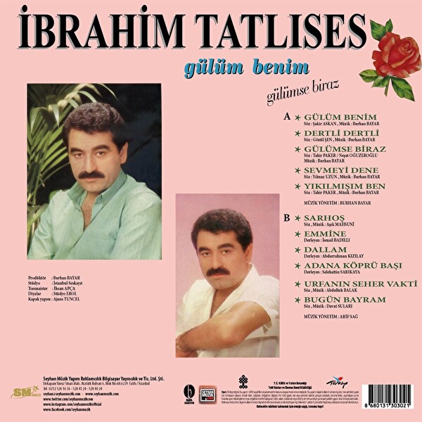 İbrahim Tatlıses   Gülüm Benim Gülümse Biraz Plak 2