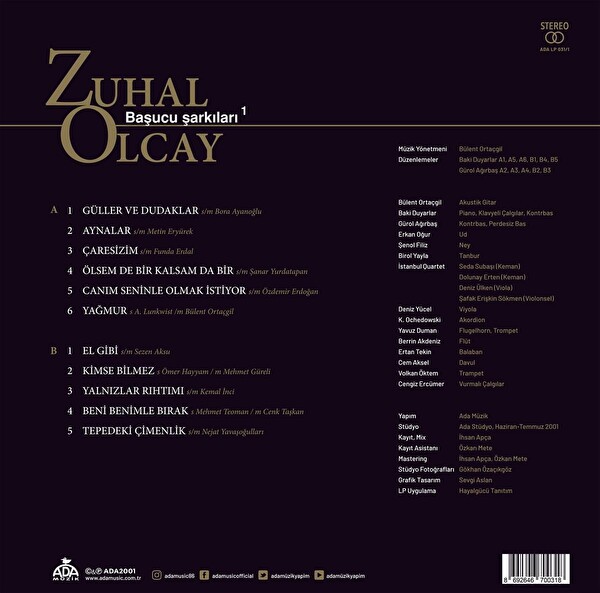 Zuhal Olcay   Başucu Şarkıları 1 Plak 3