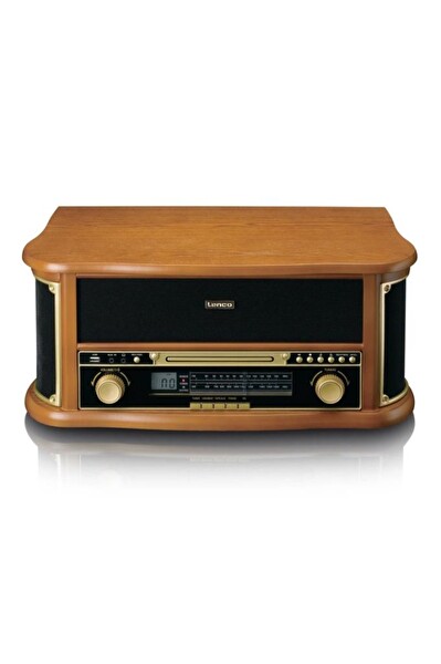 Lenco Classic Phono TCD-2551 Retro Ahşap Bluetooth USB Radyo CD Kaset Pikap