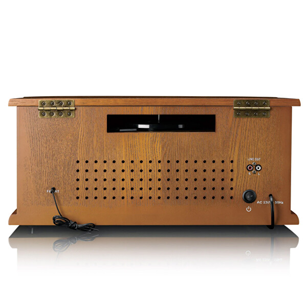 Lenco Classic Phono TCD-2551 Retro Ahşap Bluetooth USB Radyo CD Kaset Pikap