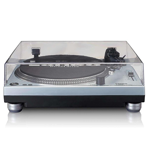 Lenco L-3809ME Turntable - Direct Drive USB Metalik Mavi Pikap