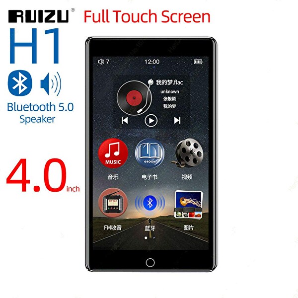 Ruizu H1 Dokunmatik Bluetooth 5.0 8 GB MP3 Çalar