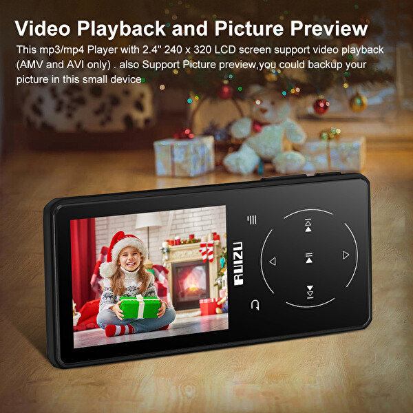 Ruizu D16 Dokunmatik Bluetooth 8 GB MP3 Çalar