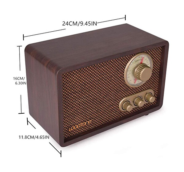 Looptone DSY-R08 Retro Espresso Radyo