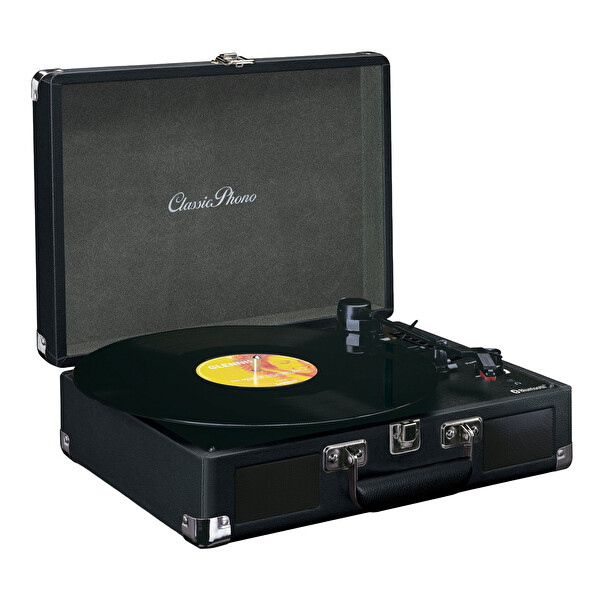 TT-114BK Siyah Dahili Hoparlörlü Pikap