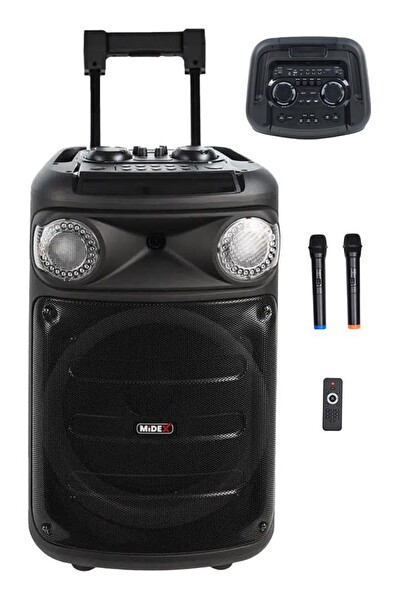 Midex MXR-1300 1300 Watt Kablosuz Mikrofonlu Şarjlı Anfi