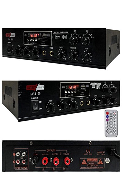 Lastvoice Medium-2 Tavan Hoparlör ve Anfi Ses Sistemi Paketi