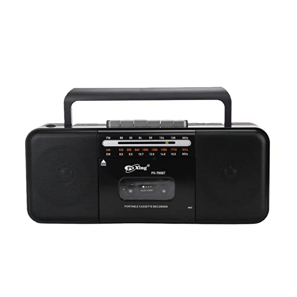 Flagen Retro Taşınabilir Müzik Çalar Radyo USB/TF - Bluetooth MP3 Çalar Çift Hoparlörlü Kompakt Ses Sistemi