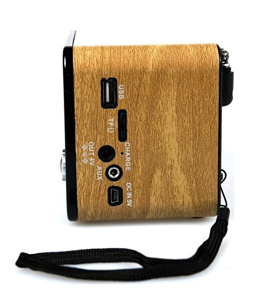 Flagen Mini Taşınabilir Bluetooth Hoparlör Radyo USB ve TF Kart Girişli Şarjlı Müzik Ses Sistemi