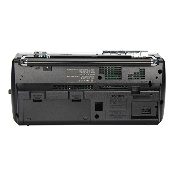 Flagen Retro Taşınabilir Kaset Çalar - FM/AM/SW Radyo - Bluetooth - USB MP3 Çalar Ses Sistemi