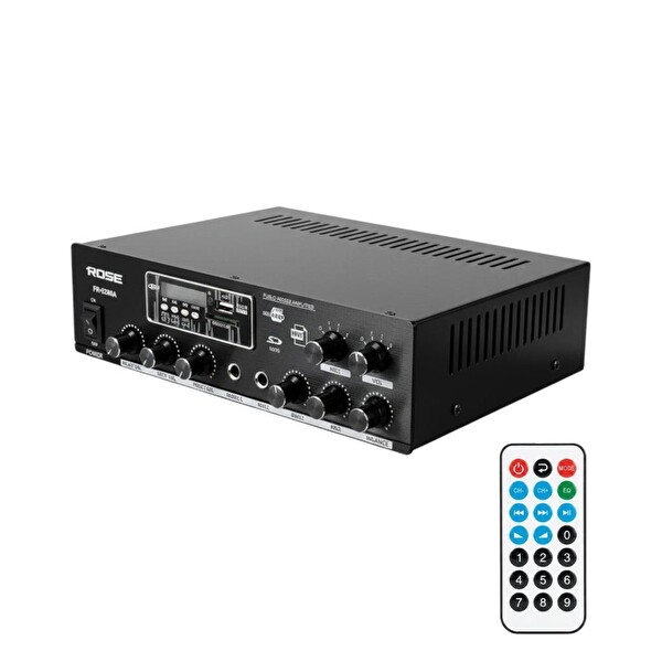 Rose FR-9200A 120W Usb-Sd-Bluetooth 2 Zonlu Hat Trafolu Amfi