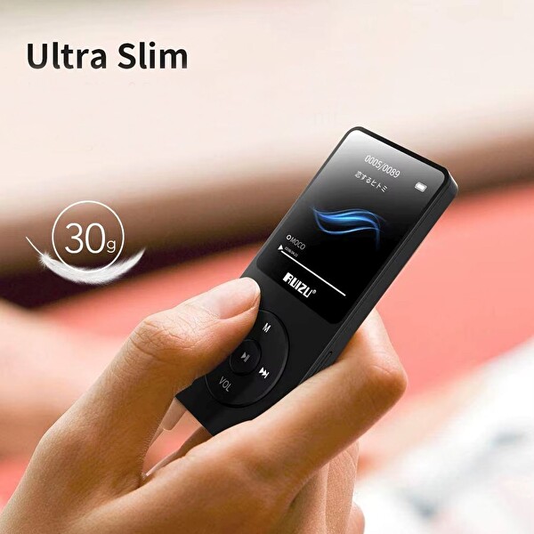 Ruizu X02-B Bluetooth 5.0 Ultra İnce MP3 MP4 Çalar Radyo 8GB MP3 Player