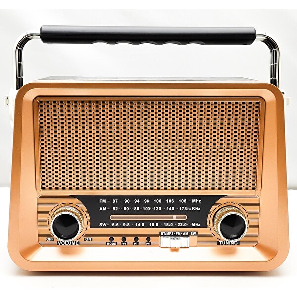 Everton RT-756 Retro Tasarımlı Bluetooth FM/AM/SW 3 Band Şarjlı Nostaljik Radyo