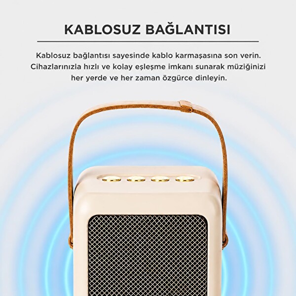 Coverzone GTS2201 5W 52 MM 500 mAh FM USB Taşınabilir ENT Kablosuz Hoparlör