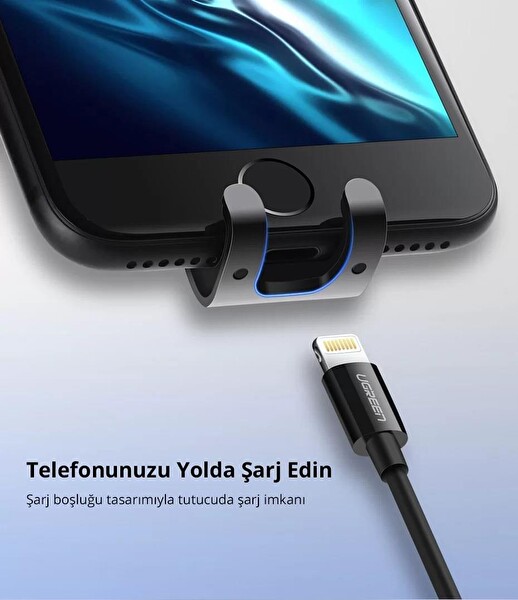 Ugreen Gravity Araç İçi Havalandırma Gümüş Telefon Tutucu