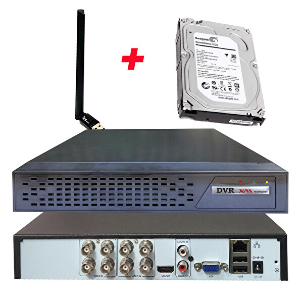 Bises 8 Kanal Wi-Fi Ve 1 TB HDD'li 5 MP H265+ 1080p Hibrit Araç Ve Yüz Tanımalı XMEYE Kayıt Cihazı BS AD9008XMEYE