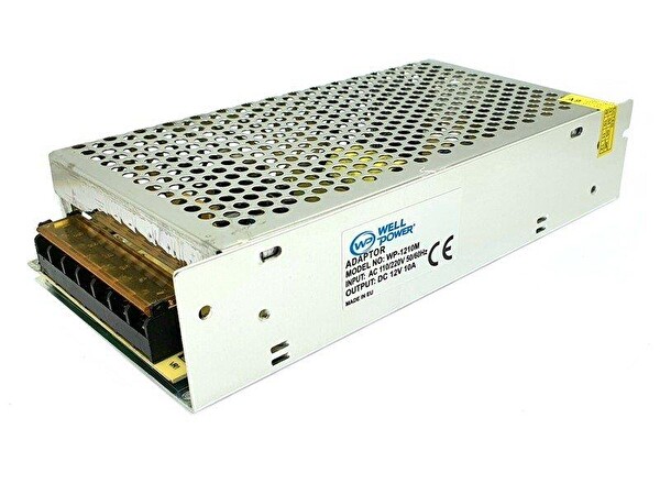 WellPower 12 V 10 Amper Metal Kasa Adaptör