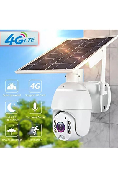 RXR RXR C10 4G Sim Kartlı Pilli Solar Dış Ortam 360 Derece Hareket Kontrollü Güvenlik Kamerası