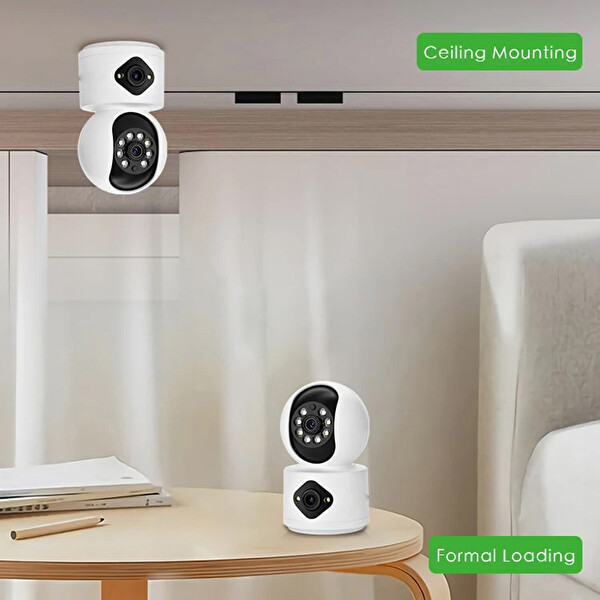 Yoosee YS-13-PRO Çift Kameralı 5MP Full HD Pet Bebek Ev ve Ofis için Kaliteli Ekonomik Güvenlik Kamerası