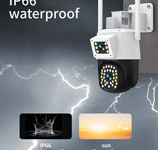 Yoosee YS-21-PRO Polis Çakarlı 5 Megapixel Full Hd Alarmlı Suya Dayanıklı Kaliteli Güvenlik Kamerası