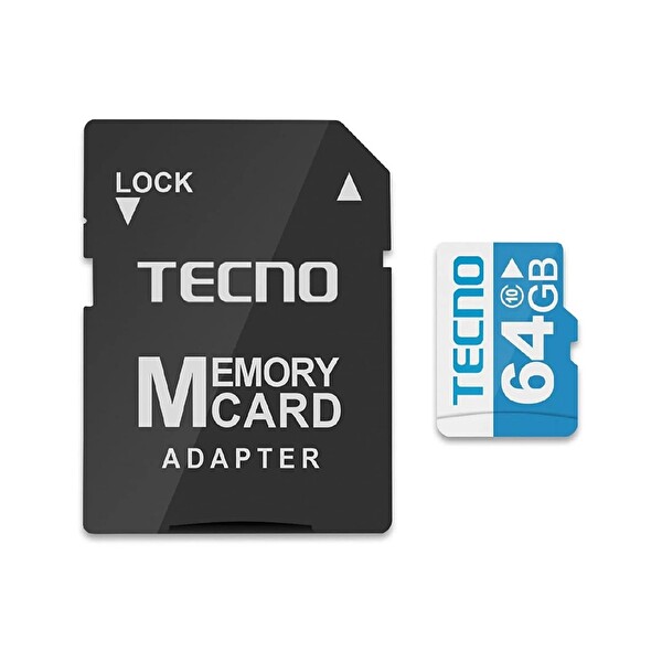 Tecno TH300 3MP 2K Ultra HD 360 Derece Kablosuz Wi-Fi Güvenlik Kamerası - Tecno 64 GB 100MB/s Micro SD Hafıza Kartı ve Adaptörü