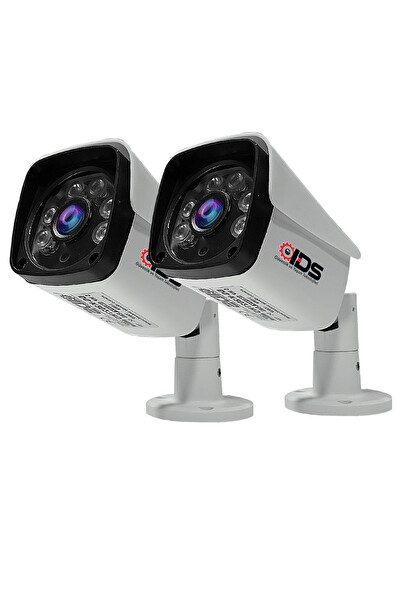 IDS 5mp Lensli 1080p FullHD AHD Su Geçirmez Gece Görüşlü Güvenlik Kamerası 2 Adet DS-2027HD2