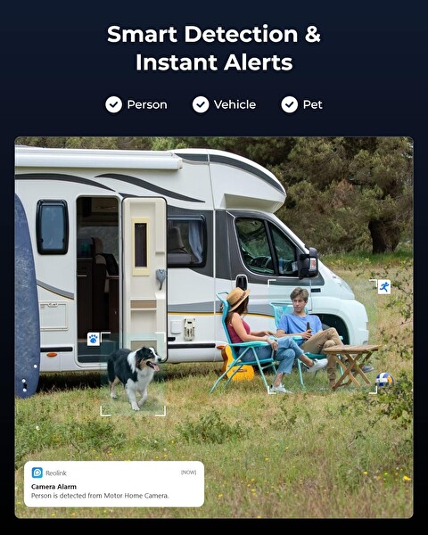 Reolink 4G Hücresel Wi-Fi Gerekmez Dış Mekan Güvenlik Kamerası B0BWH672SS