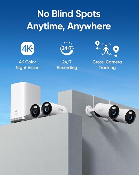 Eufy Security Eufycam E330 2 Kamera Kiti 4K Dış Mekan Güvenlik Kamerası B0CCTW6GRJ