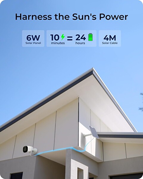 Reolink Argus Eco Ultra Dış Mekan Kablosuz Solar Kamera 4K Güvenlik Kamerası B0CDP8RYHT