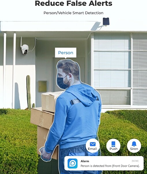 Reolink Pan Tilt Güneş Enerjili Kablosuz Dış Mekan Güvenlik Kamerası B07W6PXRR8