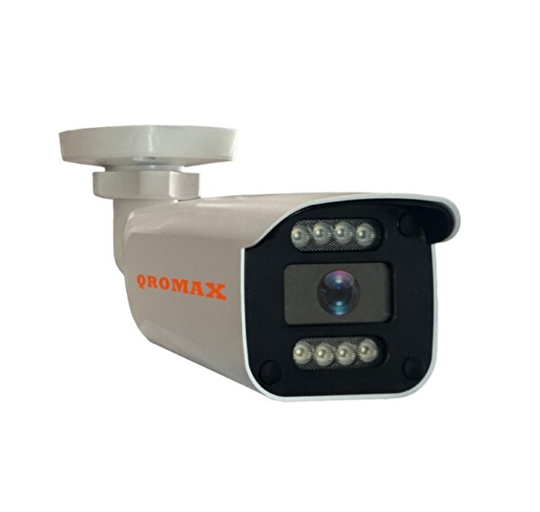 Qromax Gece Renkli Gösteren 8 Warm Led 5 MP Sony Lensli 1080p Full HD Güvenlik Kamerası 908W-1