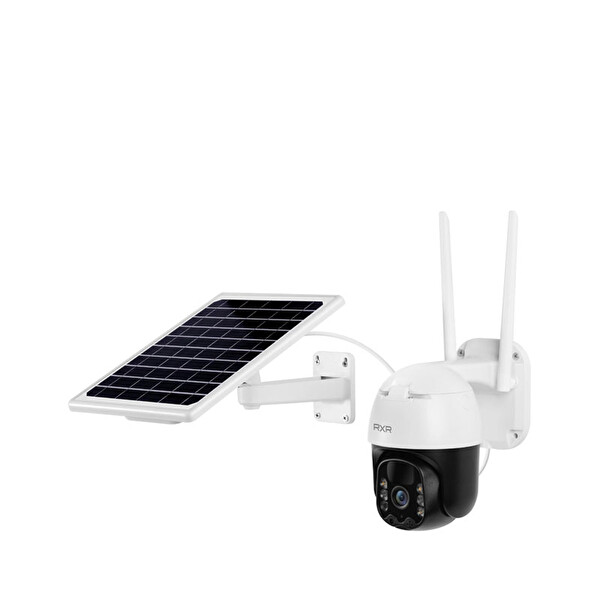RXR C10 4G Sim Kartlı Pilli Solar Dış Ortam 355 Derece Hareket Kontrollü Güvenlik Kamerası