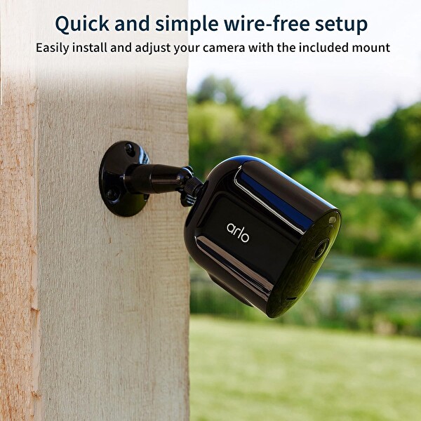 Arlo Pro 5S 2K Spot Işığı Kamerası Siyah Güvenlik Kamerası 1 Paket