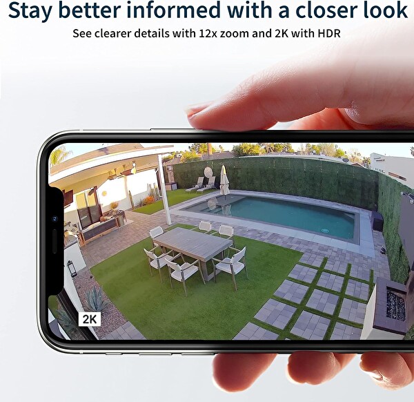 Arlo Pro 3 Floodlight 2K ve HDR Beyaz Kablosuz Güvenlik Kamera