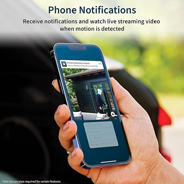 Arlo Essential VMC3350 Kablosuz Güvenlik Kamerası 2. Nesil - 3 Kamera