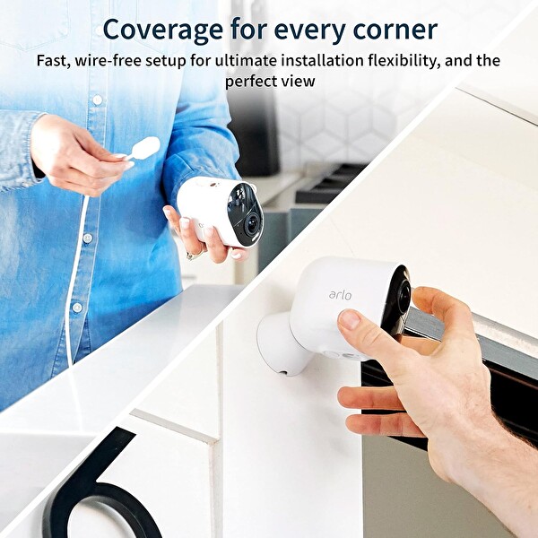 Arlo Ultra 2 Spotlight Kablosuz Ev Güvenlik Kamerası Eklenti - Beyaz