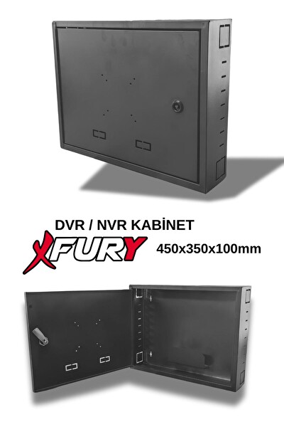 Fury DVR NVR CCTV Rack Kabinet ve Monitör Koruma Kutusu 1U 19