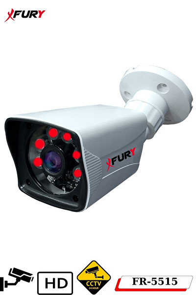 Fury 2 Kameralı 2 MP Full HD Görüntü 6 Atom LED Gece Görüşlü Dış Mekan Güvenlik Kamerası Seti 500 GB
