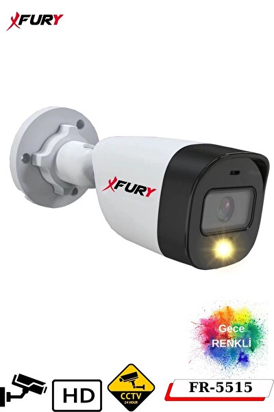 Fury 8 Kameralı 5 MP Lens 2 MP Görüntü Gece Renkli Full HD Ultra LED Akıllı Güvenlik Kamerası Seti 1 TB