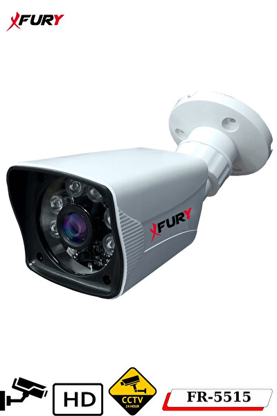 Fury 3 Kameralı 2 MP Full HD Görüntü 6 Atom LED Gece Görüşlü Dış Mekan Güvenlik Kamerası Seti 500 GB