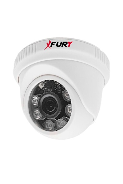 Fury 6 Kameralı 5 MP 3.6MM Lens 2 MP Görüntü 6 Atom Led Gece Görüşlü FHD Güvenlik Kamerası 1412A 500GB